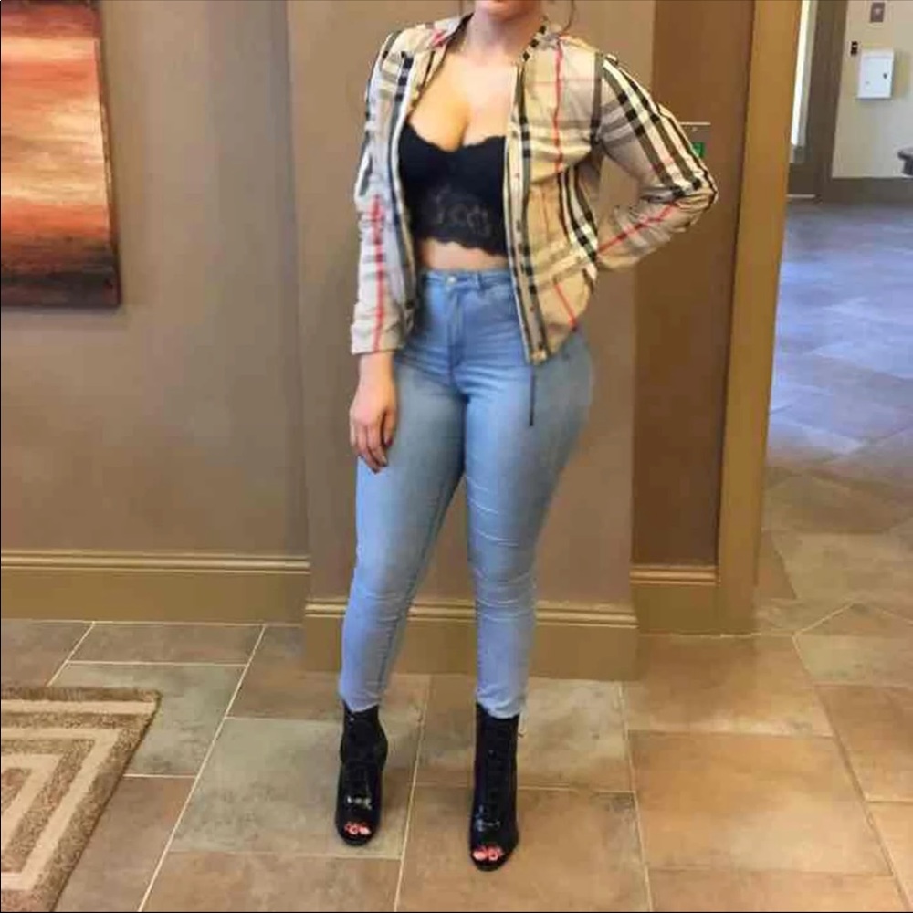 Plaid Winter Bomber Jacket